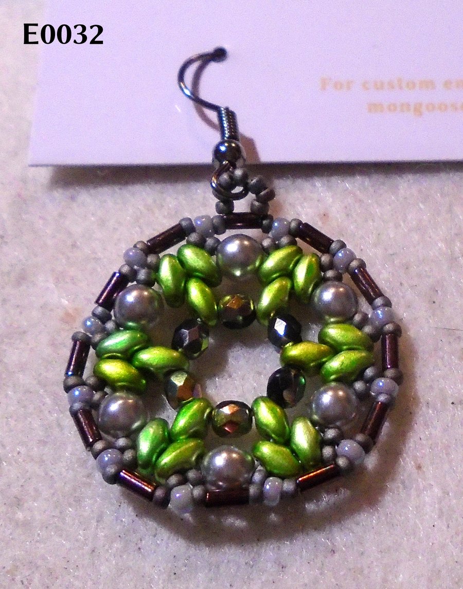 1920s-style bead earrings (customisable)