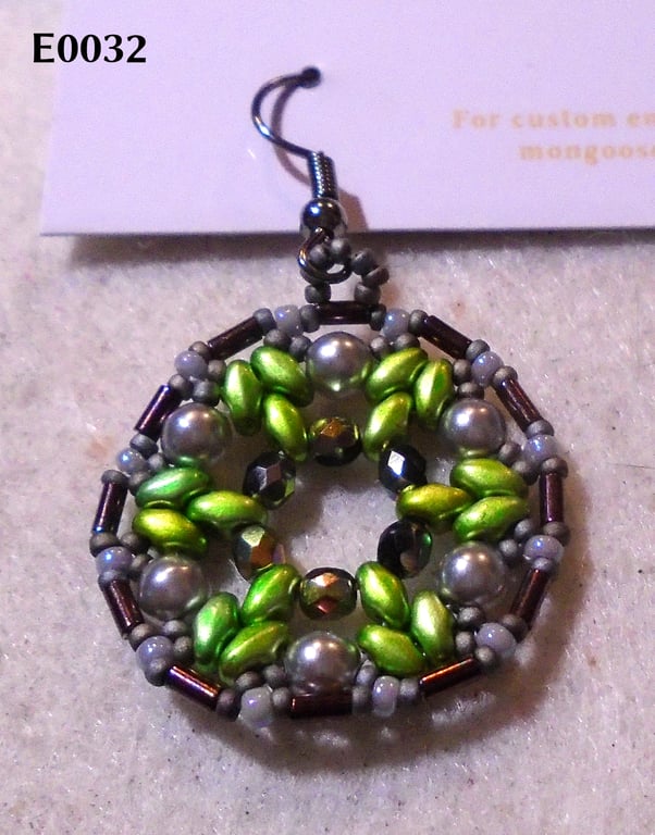 1920s-style bead earrings (customisable)