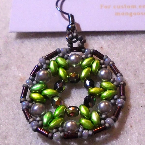 1920s-style bead earrings (customisable)