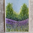 Bluebell Wood 1, ACEO artcard 