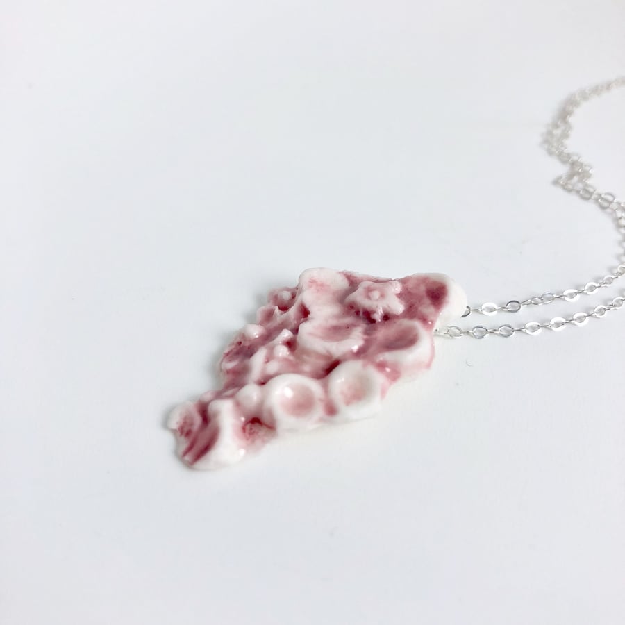 Blush Blossom Fragment Porcelain Necklace