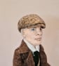 Peaky Biker - Large Wool Sculpture by Furzie - Image 3