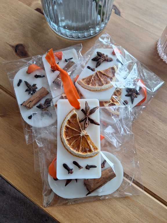 Orange and Clove Wax Wardrobe Fresheners