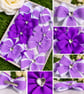 Sophia's Handmade 8-Piece School Sets- Purple & White