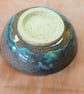 Large green, turquoise bowl handmade pottery - Image 4