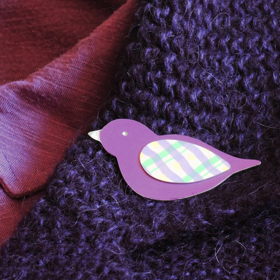 Contemporary Bird Brooch 