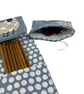 interchangeable and double pointed needle case with blue sheep, knitting needle  - Image 4