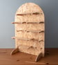 Table Top OSB Pegboard with a Curved Top, includes Feet, Shelving and Pegs - Image 9