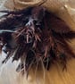 Dried Flower Bouquet Burgundy Boho Rustic Arrangement Poppy Seed Heads & Bun - Image 2