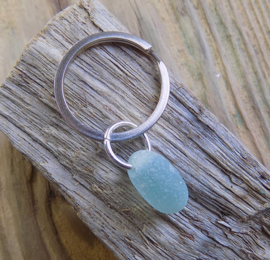Simply Sea glass bubble keyring 