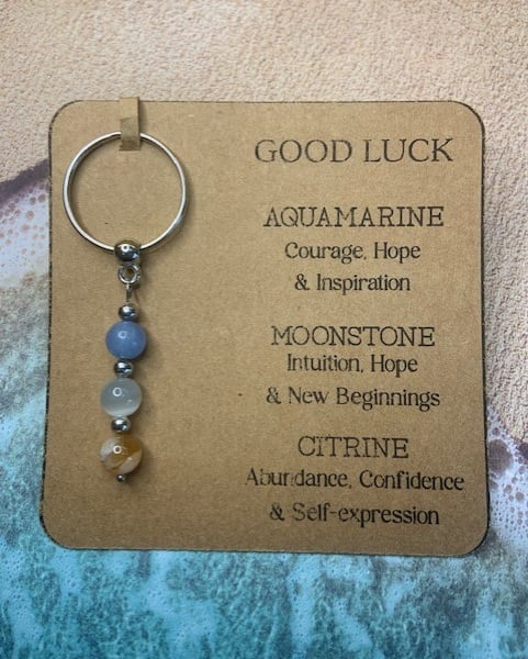 Good Luck Gemstone keyring