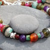 Juicy Gemstone and silver Bracelet 