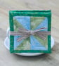Coaster set - Four Winter frost and snowflake glittery.  - Image 8