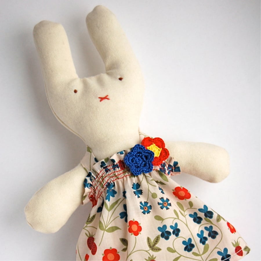 Wool Baby Bunny in Mirabelle Dress