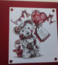 Birthday card and gift tag set. Ref 393 - Image 3
