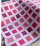 Crocheted Little Squares Baby - Lap Blanket …Shades of Pink - Image 7