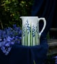 Bluebell Farmhouse Jug - Hand Painted - Image 1