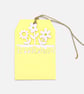 Set of 3 Blue Pink & Yellow Floral Birthday Gift Tags with Card Inserts - Image 3