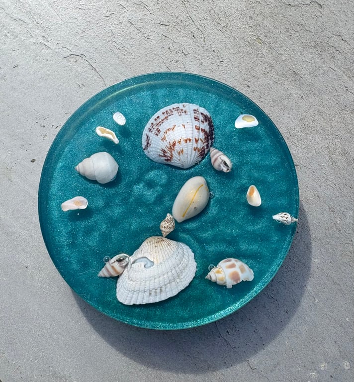 Coastal Resin Coaster