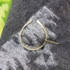 Pennanular Brooch, Shawl Pin, Brass Celtic Clasp for Wrap