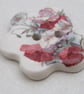 Small Poppy Flower Ceramic Button - Image 2