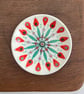 Hand Painted Mandala Ceramic Treat Plate, Modern Retro Pottery - Image 2