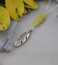 Jade & silver leaf long layering necklace - Image 5