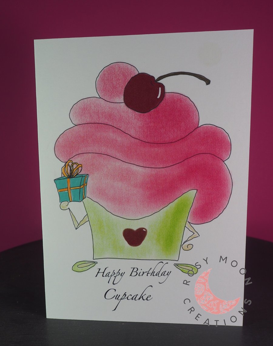 Happy Birthday, Cupcake. Birthday Card 