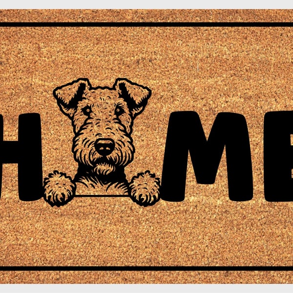 Airedale Terrier Home Door Mat No.2 - Airedale Terrier Welcome Mat - 3 Sizes