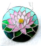 Waterlily Suncatcher Stained Glass 016 Pink Water Lily Flower Gift - Image 7