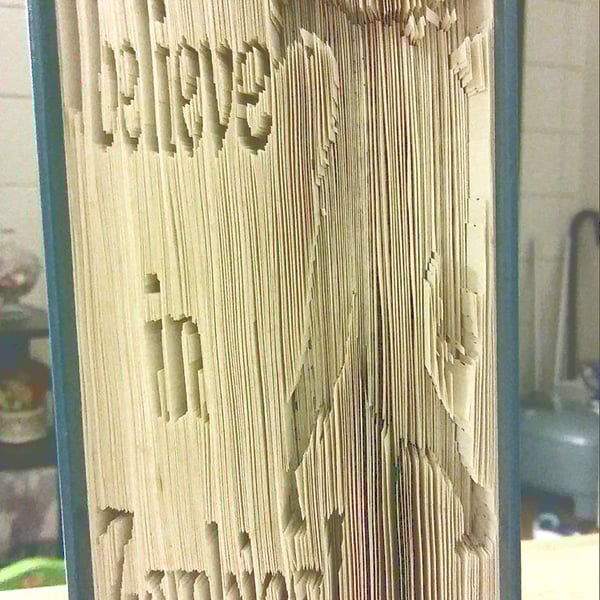 I believe in Zombies CUT & FOLD Book Folding Pattern - EMAILED PDF PATTERN
