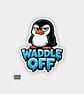Funny Cheeky Novelty Sticker For Adults - Grumpy Penguin 