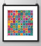 302 - 100 Rainbow Quilt Blocks Cross Stitch Pattern: Folk Art Design (PDF Chart) - Image 3