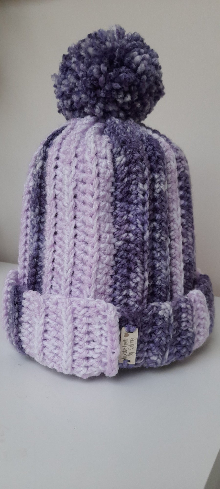 Chunky Crocheted Bobble Hat 