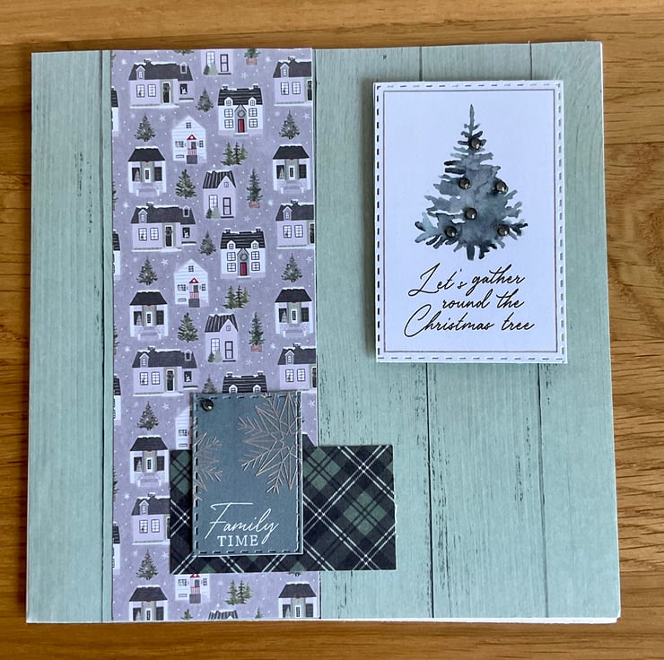 Card. Set of four contemporary Christmas cards.... Folksy