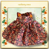 Reserved for Shani - Brown Floral Pinafore Style Dress