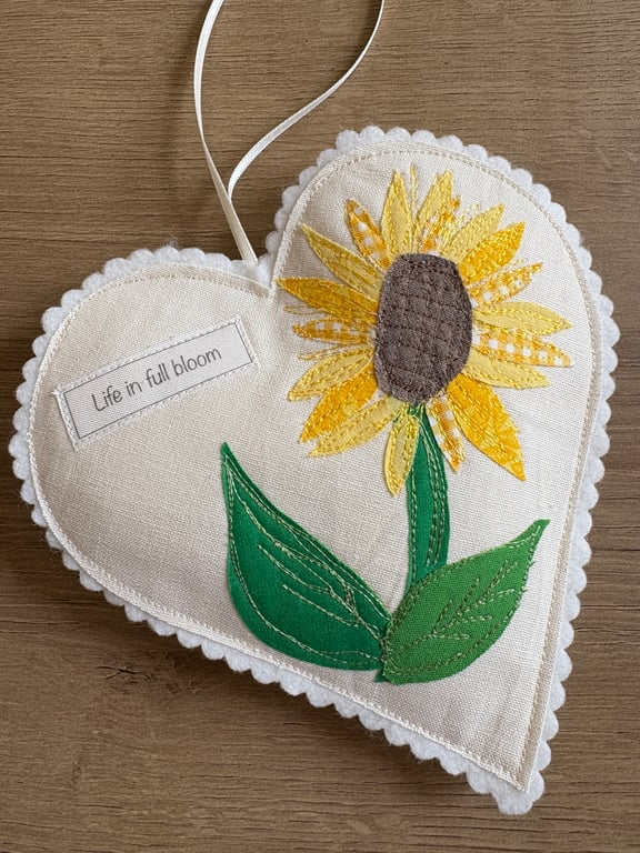 Sunflower Hanging Heart