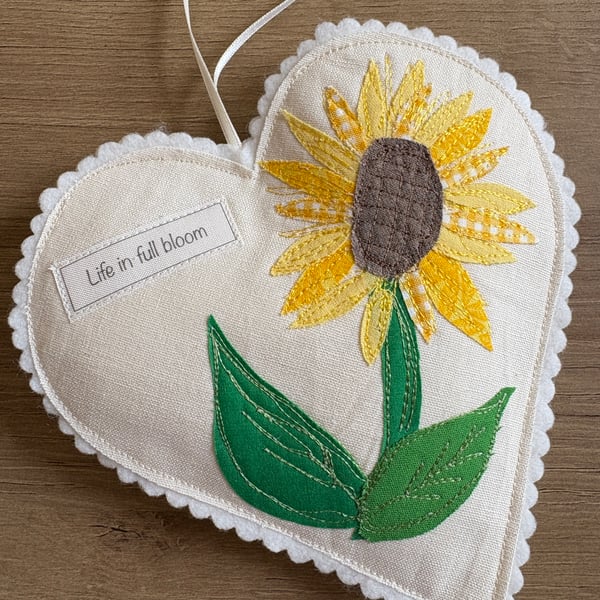 Sunflower Hanging Heart