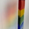 Fused glass rainbow light-catcher 