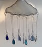 Stained Glass Large Rain Cloud - Handmade Hanging Window Decoration - Image 8