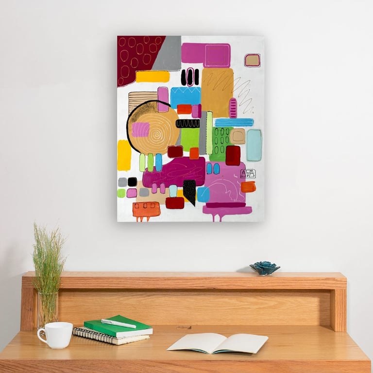 The Shape of things Abstract Canvas 