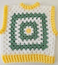 Kids crochet cropped sweater vest tank top