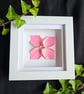 Set of three origami flowers in shadow box frames - Image 3