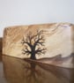 Spalted Beech Ornament with Tree Design - Image 2