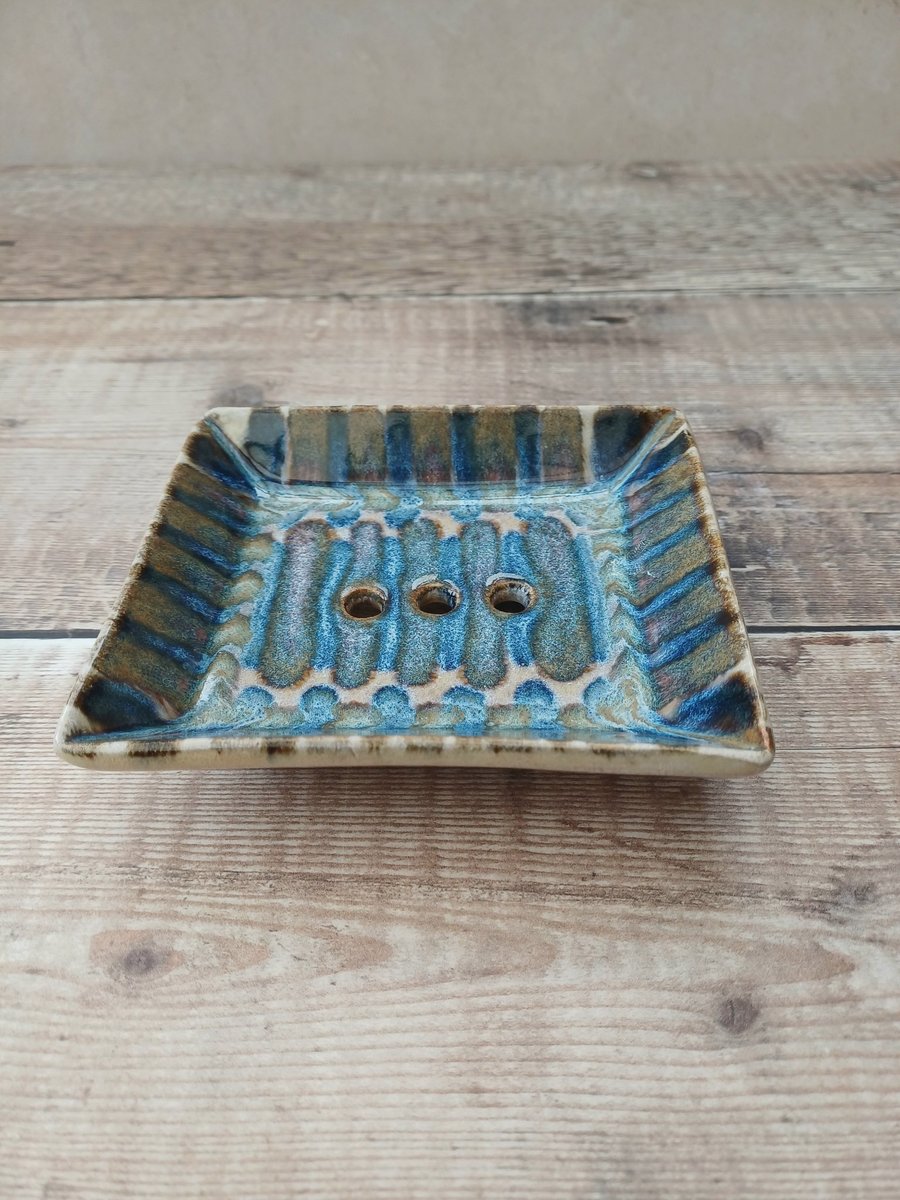 Handmade Pottery Soap dish 