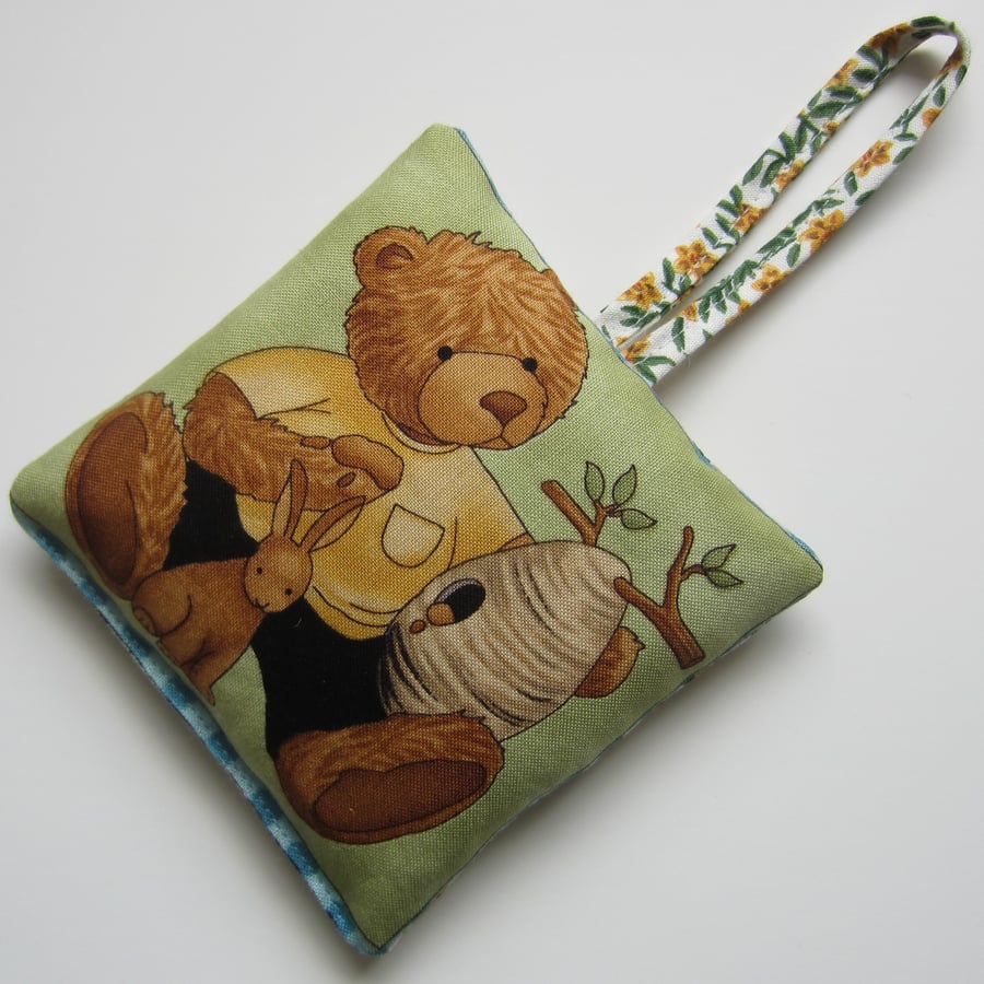 SALE Lavender Bag Bear and Bunny Rabbit Design with Hanging Loop