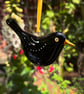 Fused glass Blackbird - Image 3