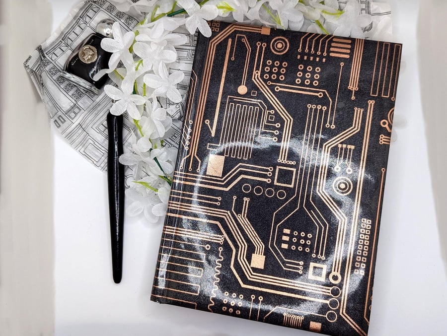 Circuit Board Themed Foil Sketchbook