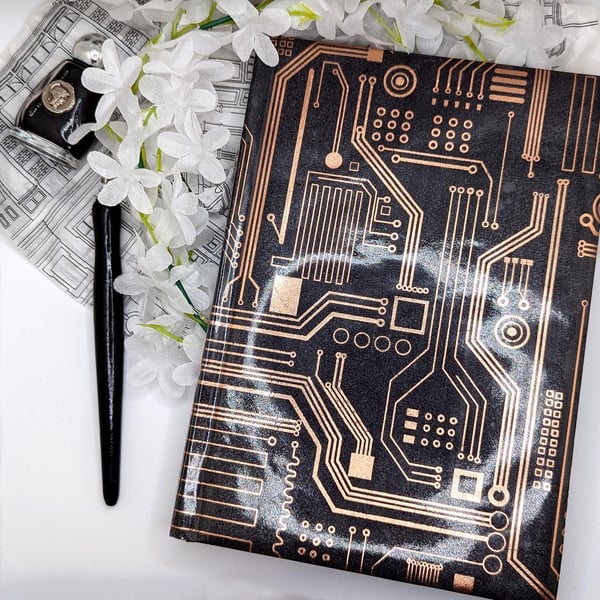 Circuit Board Themed Foil Sketchbook