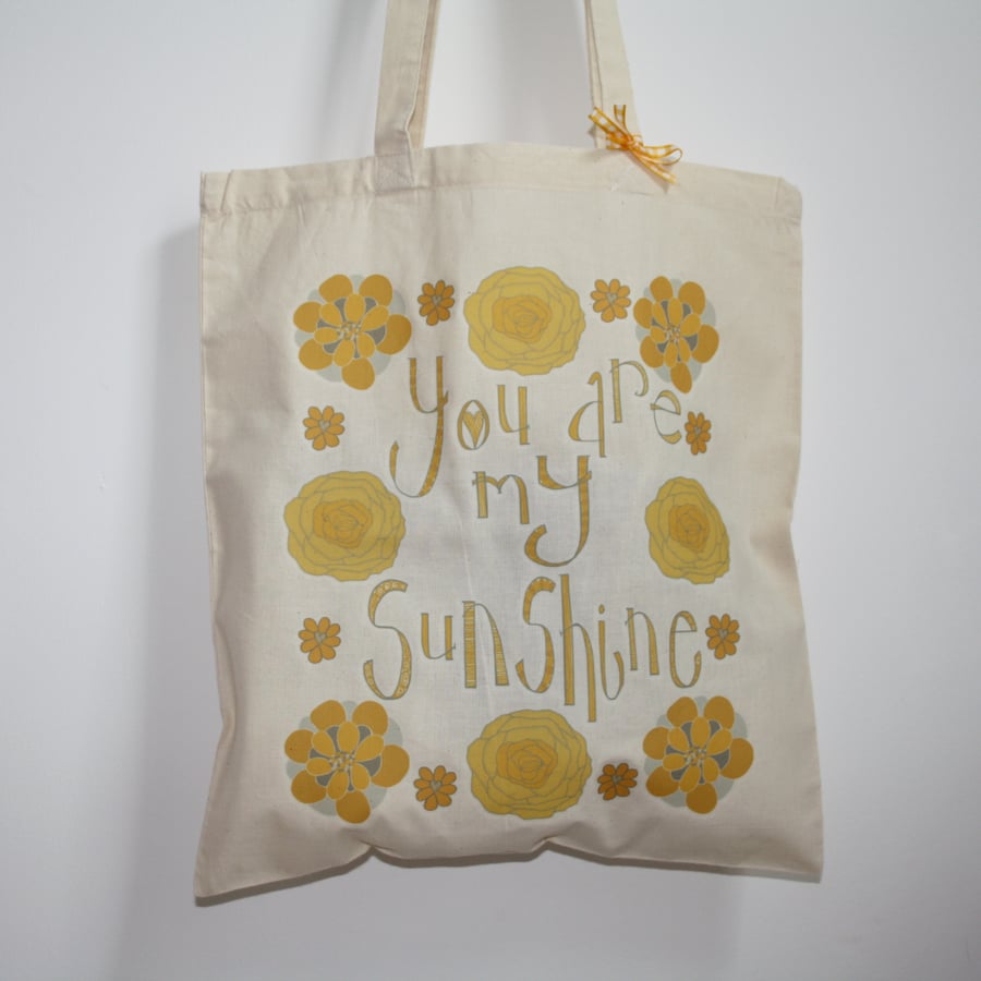 SALE- You are my sunshine tote bag